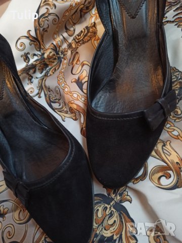 Официални черни обувки 38, снимка 1 - Дамски обувки на ток - 28554269