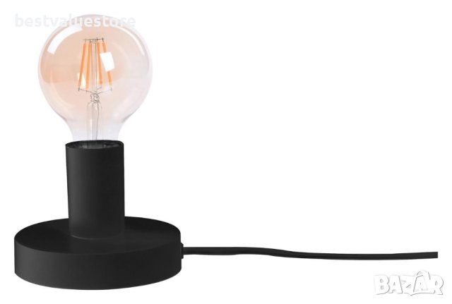 Настолна Лампа Черна E27 Max 60W, снимка 2 - Настолни лампи - 43543429