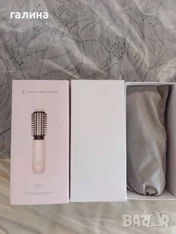 Big Wave GT2305 – Безжична четка за изправяне и накъдряне на коса, снимка 2 - Преси за коса - 52381461