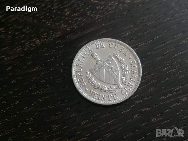 Монета - Куба - 20 центавос | 1969г., снимка 2 - Нумизматика и бонистика - 28221475