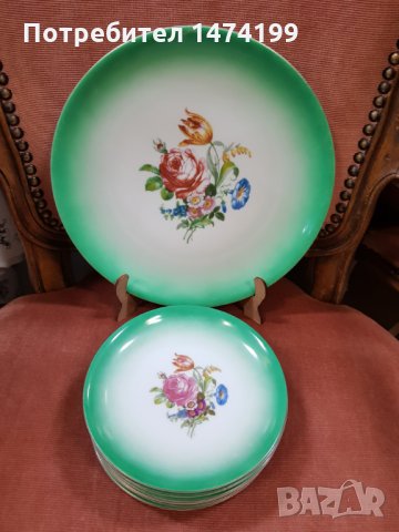 Красив баварски десертен сервиз, снимка 2 - Сервизи - 35584378