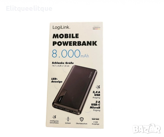 Преносима батерия, Mobile Powerbank, LogiLink, снимка 6 - Друга електроника - 52326002