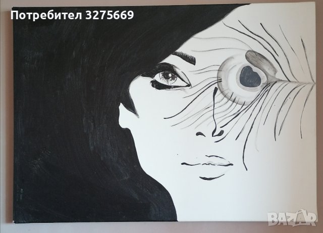 Рисувана картина, снимка 2 - Картини - 43914288