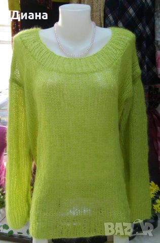 Блузони и пуловери от мохер-ръчно плетиво, снимка 12 - Блузи с дълъг ръкав и пуловери - 32547561