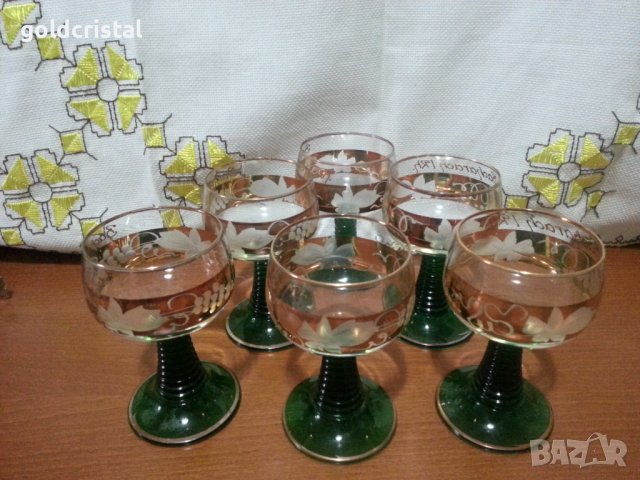 Френски кристални чаши , снимка 8 - Антикварни и старинни предмети - 43355800
