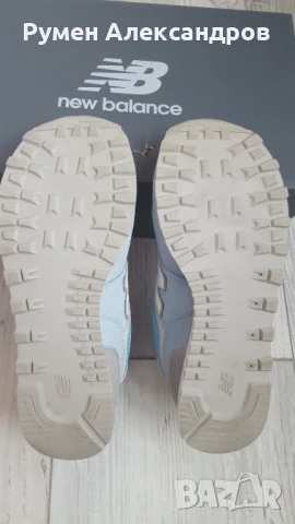 Сини дамски велурени маратонки New Balance 574 Classic р-р EUR38, снимка 11 - Маратонки - 51240649