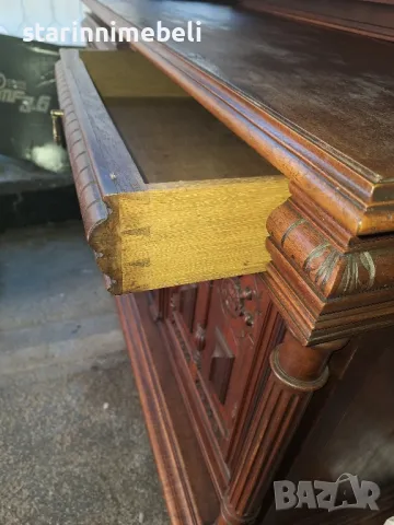 Антикварен дървен бюфет , снимка 9 - Бюфети - 49420257