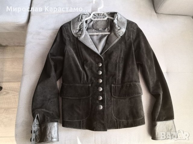 Кожено и велурено дамски якета. , снимка 6 - Якета - 27375924