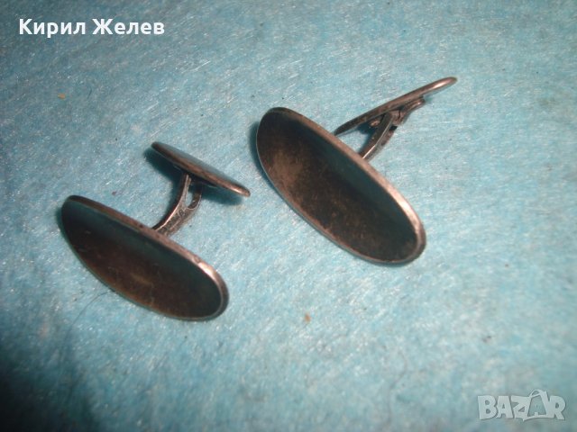 ВИНТИДЖ СТАРИННИ МАРКОВИ СРЕБЪРНИ КОПЧЕТА за РЪКАВЕЛИ ОКСИДИРАНО СРЕБРО 925 СТИЛНИ БУТОНЕЛИ 25159, снимка 16 - Антикварни и старинни предмети - 34884016