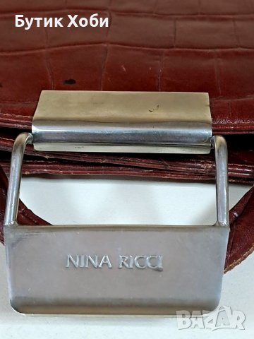 Винтидж чанта от естествена кожа  Nina Ricci, снимка 7 - Чанти - 40336148