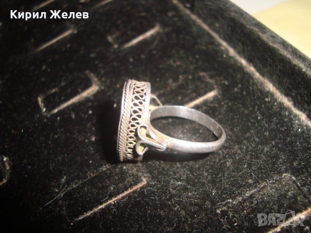 СРЕБЪРЕН ФИЛИГРАНЕН ПРЪСТЕН СТАРИННА АЖУРНА РЪЧНА ИЗРАБОТКА СРЕБРО с ГРАНУЛАЦИЯ БИЖУ УНИКАТ 22724, снимка 10 - Антикварни и старинни предмети - 33133389