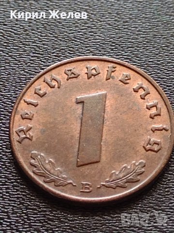 Две монети 1 райхспфенинг 1939г. / 1 райхспфенинг 1940г. Трети райх с СХВАСТИКА редки 25246, снимка 4 - Нумизматика и бонистика - 40649938