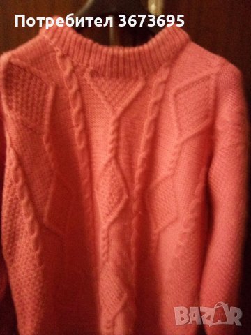 дамски пуловер ръчно изработен нов, снимка 2 - Блузи с дълъг ръкав и пуловери - 43772045
