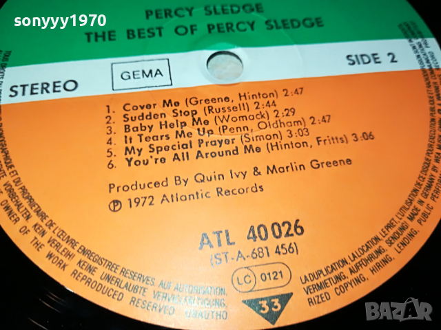 PERCY SLEDGE-MADE IN GERMANY 1504220937, снимка 14 - Грамофонни плочи - 36463484