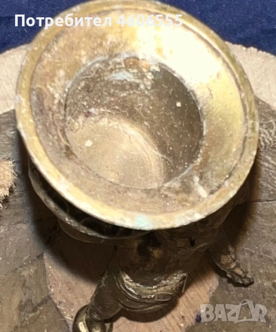 Стара метална фигура част от свещник?, снимка 5 - Други ценни предмети - 52390939