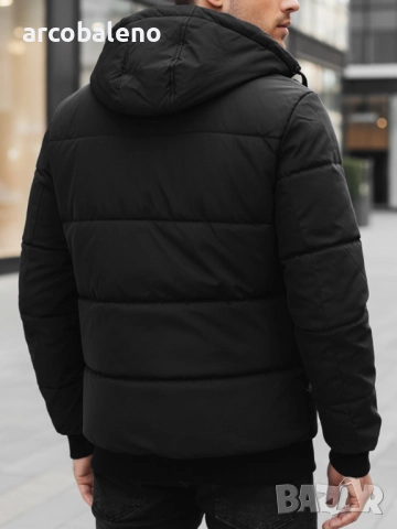 Мъжко зимно яке с качулка, 2цвята , снимка 10 - Якета - 52884255