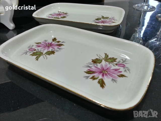 Стар български порцелан чинии , снимка 7 - Антикварни и старинни предмети - 52506645