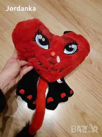 Сърце дяволче за св.  Валентин , снимка 2 - Плюшени играчки - 27818060