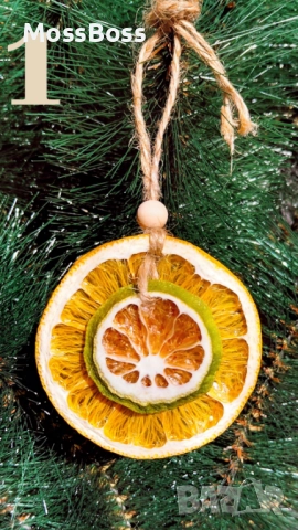 Декорация от сушени портокали, снимка 3 - Декорация за дома - 52537775