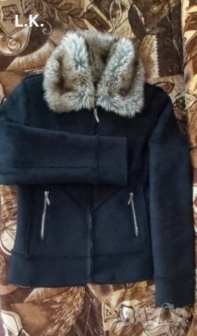 Дамско палто с пух, снимка 1 - Палта, манта - 37568324