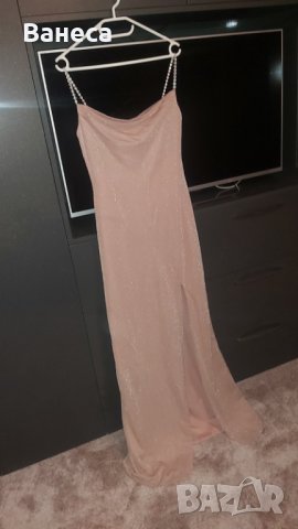 Дамска дълга рокля с блясък Trendyol , снимка 3 - Рокли - 37760502