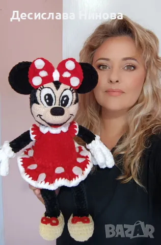 Мини Маус-ръчна изработка-45см, снимка 9 - Плюшени играчки - 42915035