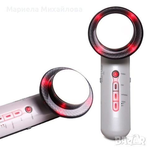Ултразвуков масажор за лице и тяло с LED микроелектрически EMS масаж., снимка 2 - Други - 52402118