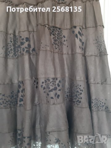 Шикозна ПОЛА с Дантелени Ефекти ЛЕН+Оригинална БЛУЗА-Комплект Лято, снимка 4 - Костюми - 39964257