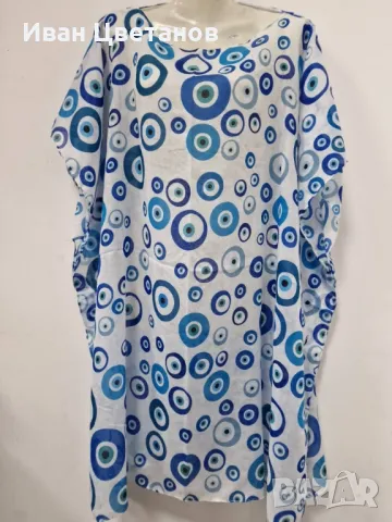 Плажна туника от 100% памук – Стил и комфорт за лятото, снимка 5 - Туники - 50036667