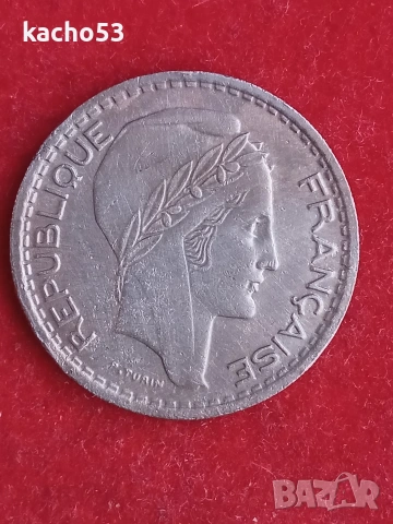 10 франка 1948 г. Франция, снимка 2 - Нумизматика и бонистика - 53202073