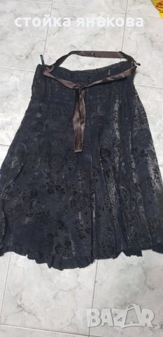 Продавам елегантна тъмнокафява пола, снимка 2 - Поли - 32328628