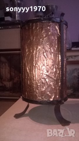 ПОРЪЧАНА-СТОИКА ЗА ЧАДЪРИ-КОВАНО ЖЕЛЯЗО МЕД МЕСИНГ, снимка 12 - Колекции - 27450829