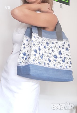 Дънкови цветни чанти LoVesy, снимка 6 - Чанти - 44139018