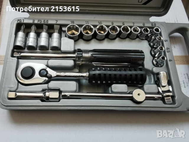 teng tools тенг 20 части малка гидория 1/4 хром ванадий вложки/камъни комплет в кутия, снимка 2 - Други инструменти - 35210142
