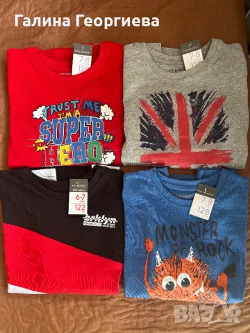 Блузи с дълъг ръкав - нови с етикет, снимка 2 - Детски Блузи и туники - 49125703