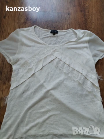 Armani Jeans - страхотна дамска тениска 42/L, снимка 4 - Тениски - 50697939