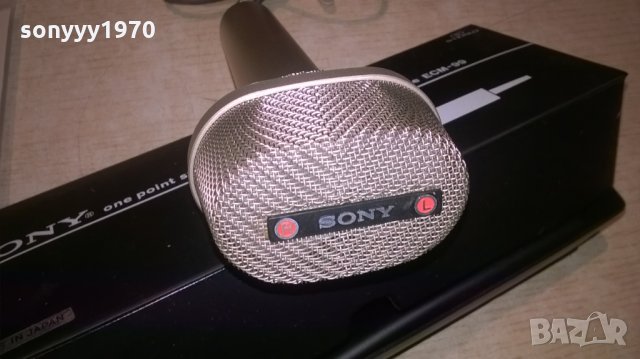 sony tokyo-made in japan-stereo microphone-внос франция, снимка 2 - Микрофони - 26684214
