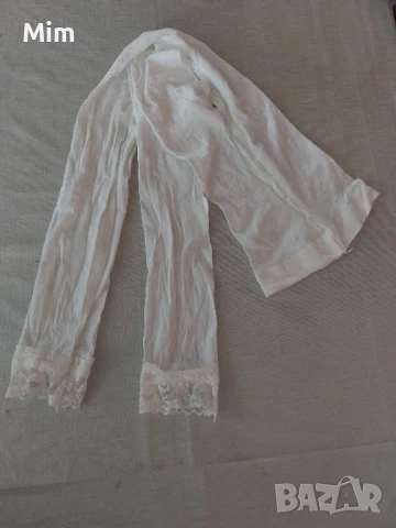  М/Л 30 ден Бял клин/ чорапогащник/ с дантела , снимка 5 - Бельо - 51011343