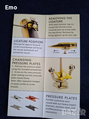 Продавам нов мундщук за тенор саксофон Theo Wanne "GAIA", снимка 11 - Духови инструменти - 52771512