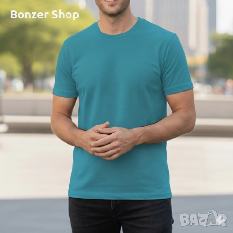Мъжки тениски от 100% памук – 8 различни цвята, снимка 8 - Тениски - 51850112