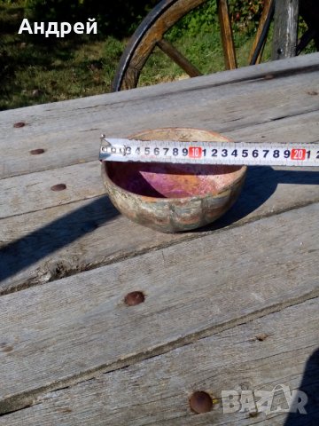 Старинна керамична паница #7, снимка 3 - Антикварни и старинни предмети - 27185868