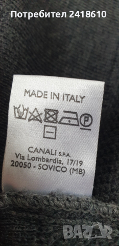 CANALI Made in Italy Merino / Wool / Mens Size M / L ОРИГИНАЛ! Мъжки Пуловер !, снимка 4 - Пуловери - 52294246