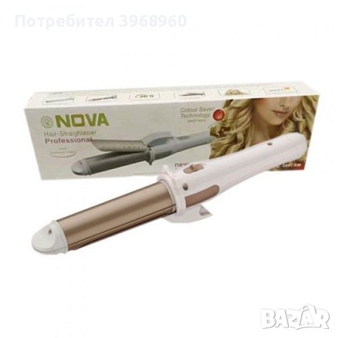Керамична преса и маша за коса Nova, снимка 1 - Маши за коса - 43716355