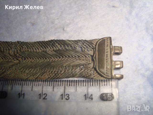 17 Век ВЪЗРОЖДЕНСКА СРЕБЪРНА САЧАНЕНА ГРИВНА КУЮМДЖИСКА ИЗРАБОТКА РЯДКА СТАРИННА ПЛЕТКА 28571 , снимка 10 - Антикварни и старинни предмети - 37170841