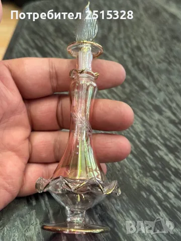 красиво старо стъклено шише за парфюм, снимка 4 - Колекции - 49750200