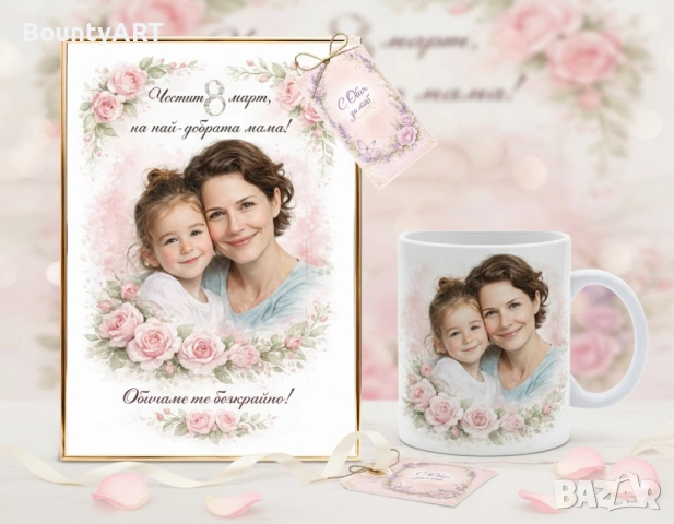 Персонализиран постер/портрет за 8 март. Подарък за най-любимата жена, снимка 2 - Подаръци за жени - 53521263