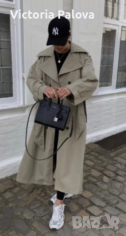 Ултрамодерен  тренчкот/шлифер   KINGSTYLE, снимка 15 - Палта, манта - 39077147