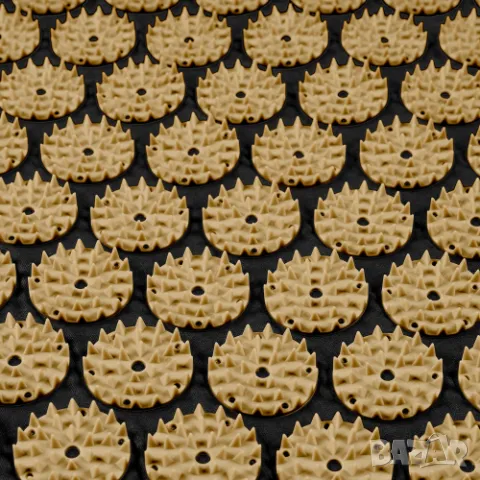 Акупресурно килимче XXL с възглавница черно със златисто с безплатна доставка , снимка 4 - Масажори - 48799711