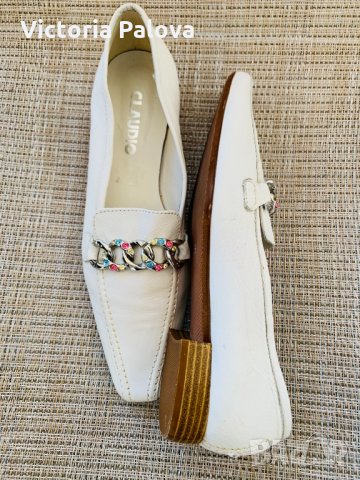 Красиви модерни обувки-лоуфъри CLAUDIO Италия, снимка 7 - Дамски ежедневни обувки - 32502240