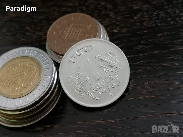 Монета - Индия - 1 рупия | 1996г.
